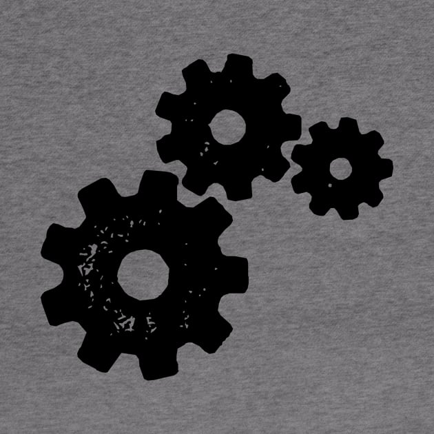 Gears Stencil Silhouette by AustralianMate